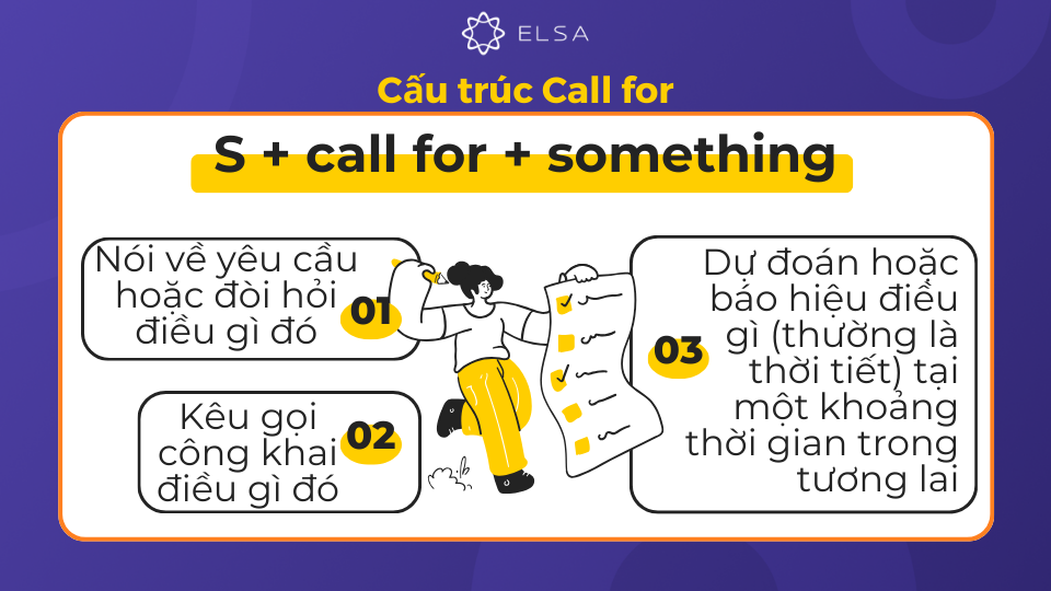 Cấu trúc Call for something Cấu trúc Call for something