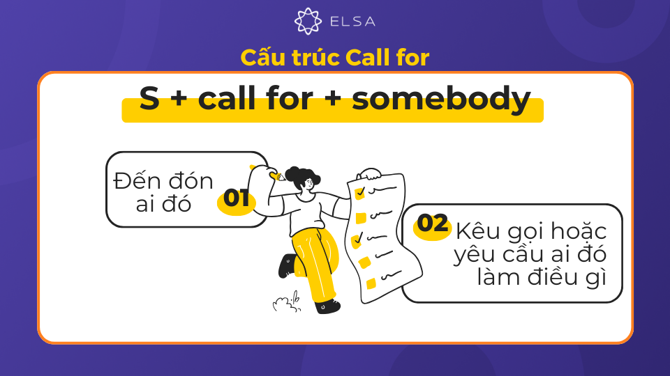 Cấu trúc Call for somebody Cấu trúc Call for somebody