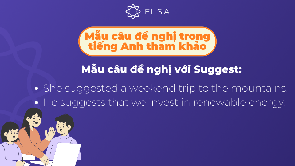 Một số mẫu câu đề nghị với Suggest Một số mẫu câu đề nghị với Suggest