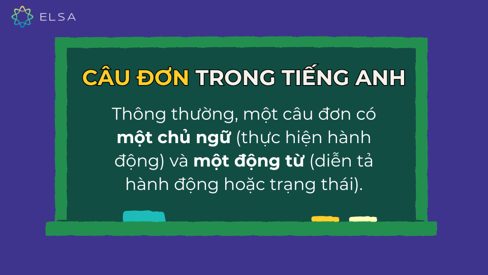 Câu đơn trong tiếng Anh là gì?