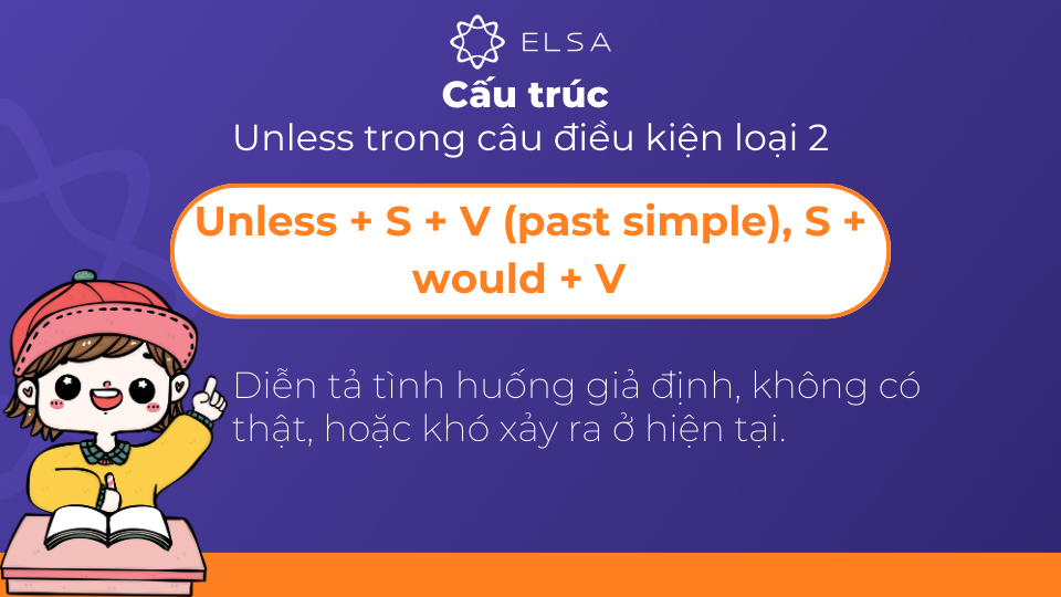 Cấu trúc Unless trong câu điều kiện loại 2 Cấu trúc Unless trong câu điều kiện loại 2