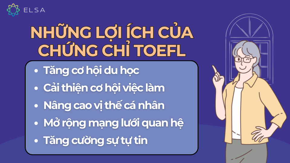 Những lợi ích của chứng chỉ TOEFL Những lợi ích của chứng chỉ TOEFL
