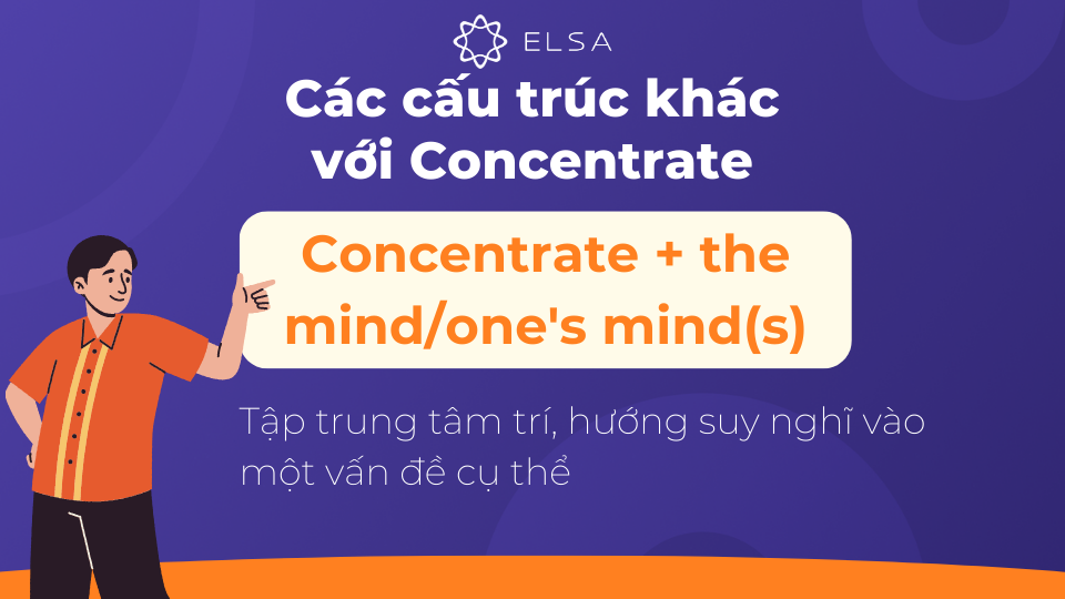 Concentrate đi với the mind/one's mind(s) Concentrate đi với the mind/one's mind(s)
