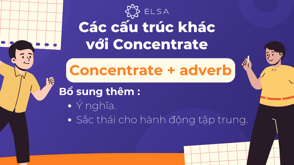Concentrate đi với trạng từ Concentrate đi với trạng từ