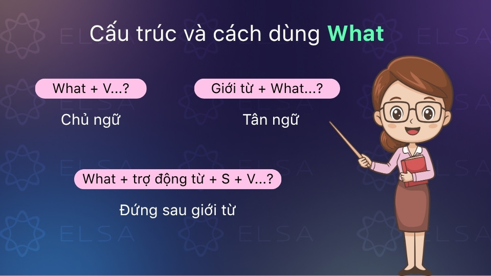 Cách dùng đại từ nghi vấn what 