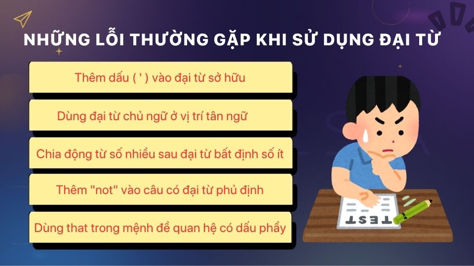 Lỗi phổ biến khi sử dụng đại từ trong tiếng Anh