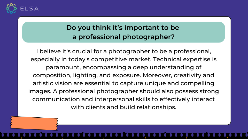 Do you think it’s important to be a professional photographer? Do you think it’s important to be a professional photographer?