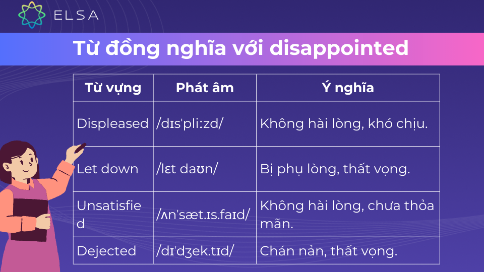 Từ đồng nghĩa với disappointed Từ đồng nghĩa với disappointed