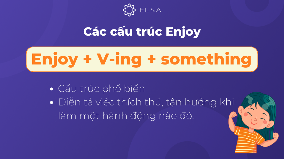 Cấu trúc Enjoy + V-ing + something Cấu trúc Enjoy + V-ing + something