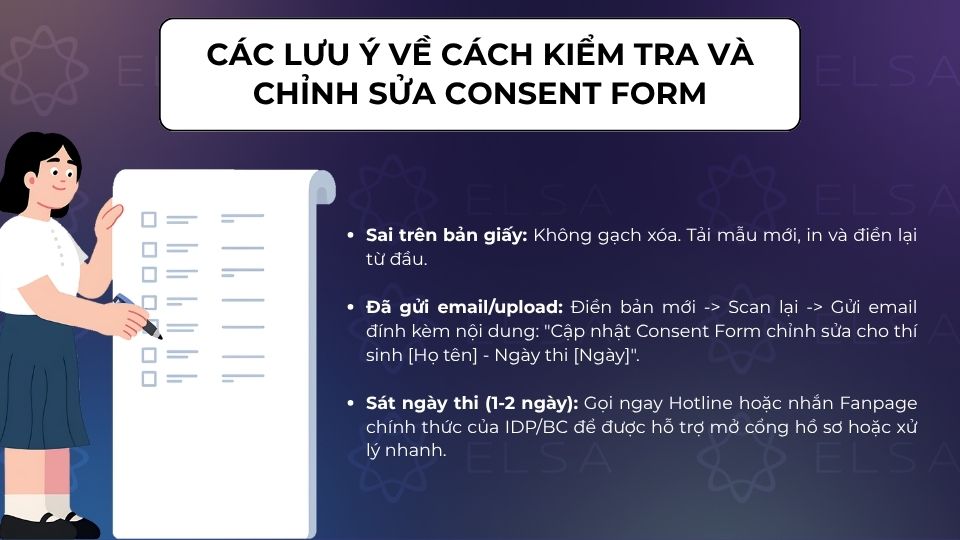 Một số lưu ý quan trọng về cách kiểm tra và chỉnh sửa Consent form