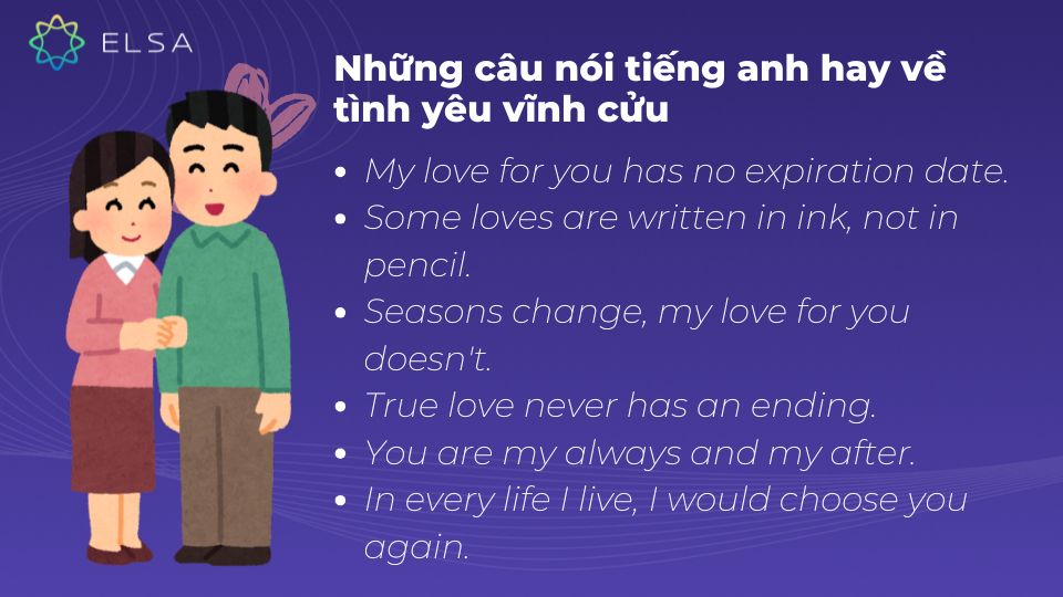 Những câu nói tiếng anh hay về tình yêu vĩnh cữu Những câu nói tiếng anh hay về tình yêu vĩnh cữu