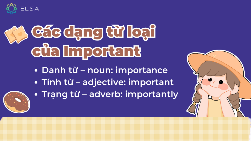 Các dạng từ loại của Important Các dạng từ loại của Important