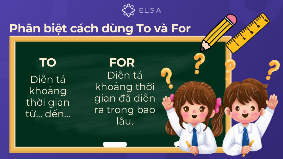 Điểm khác biệt trong cách dùng To và For Điểm khác biệt trong cách dùng To và For