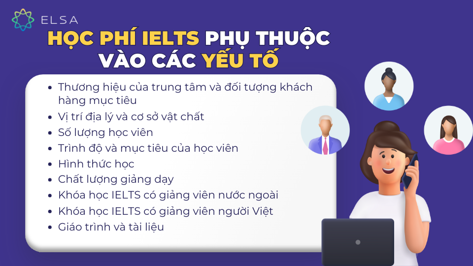 Học phí IELTS phụ thuộc vào các yếu tố nào? Học phí IELTS phụ thuộc vào các yếu tố nào?