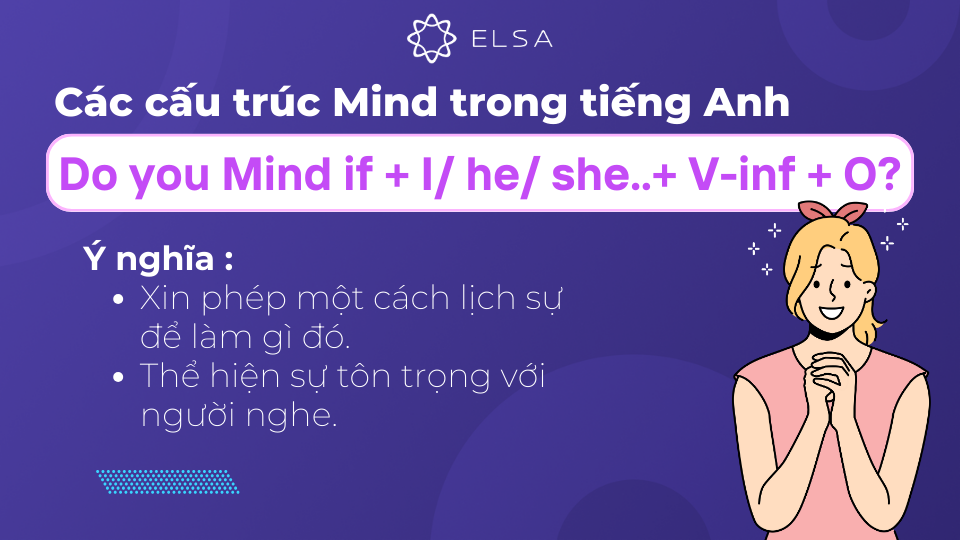 Cấu trúc với Do you Mind if + I/ he/ she..+ V-inf + O? Cấu trúc với Do you Mind if + I/ he/ she..+ V-inf + O?