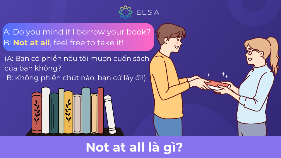 Not at all thường dùng để đáp lại lời cảm ơn hoặc thể hiện sự không đồng tình
