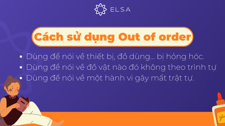 Cách sử dụng Out of order trong tiếng Anh Cách sử dụng Out of order trong tiếng Anh