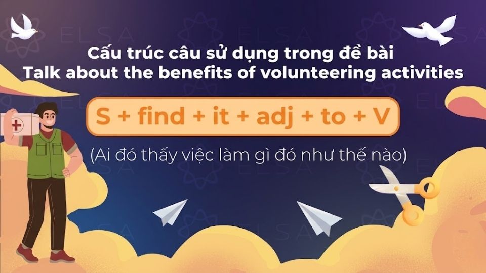Cấu trúc câu S + find + it + adj + to + V
