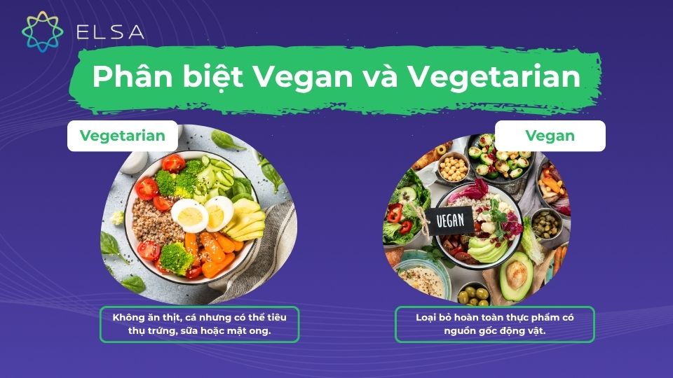 Phân biệt Vegan với Vegetarian