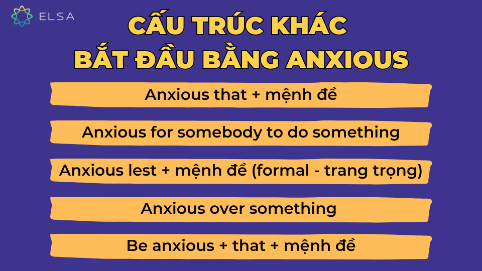 Cấu trúc khác bắt đầu bằng Anxious Cấu trúc khác bắt đầu bằng Anxious