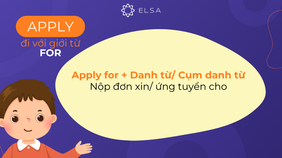 Apply for là cấu trúc phổ biến nhất Apply đi với giới từ for là cấu trúc phổ biến nhất