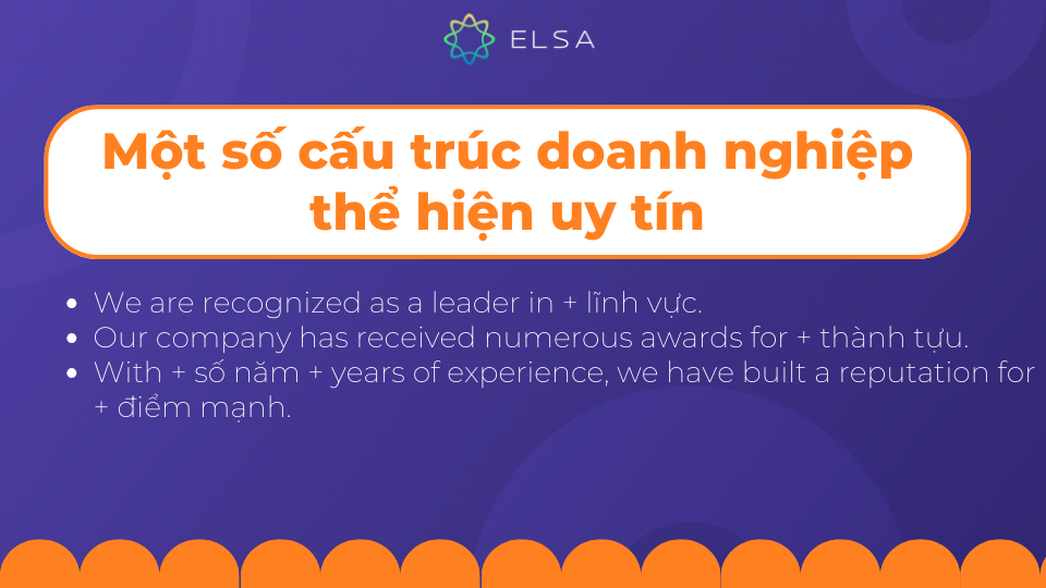  Một số cấu trúc tiếng Anh cho doanh nghiệp