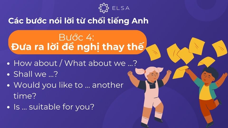 Đưa ra lời đề nghị khác thay thế Đưa ra lời đề nghị khác thay thế