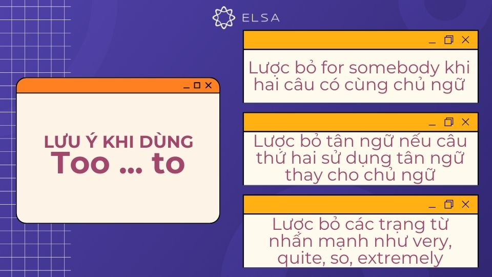 Những lưu ý khi dùng cấu trúc too to Những lưu ý khi dùng cấu trúc too to