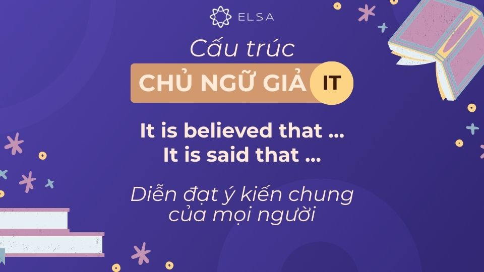 Cấu trúc it dùng để diễn đạt ý kiến chung của mọi người Cấu trúc it dùng để diễn đạt ý kiến chung của mọi người
