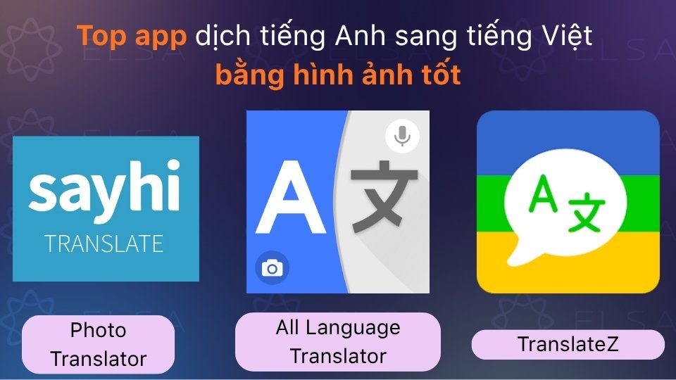 Những ứng dụng dịch tiếng Anh sang tiếng Việt bằng hình ảnh đơn giản