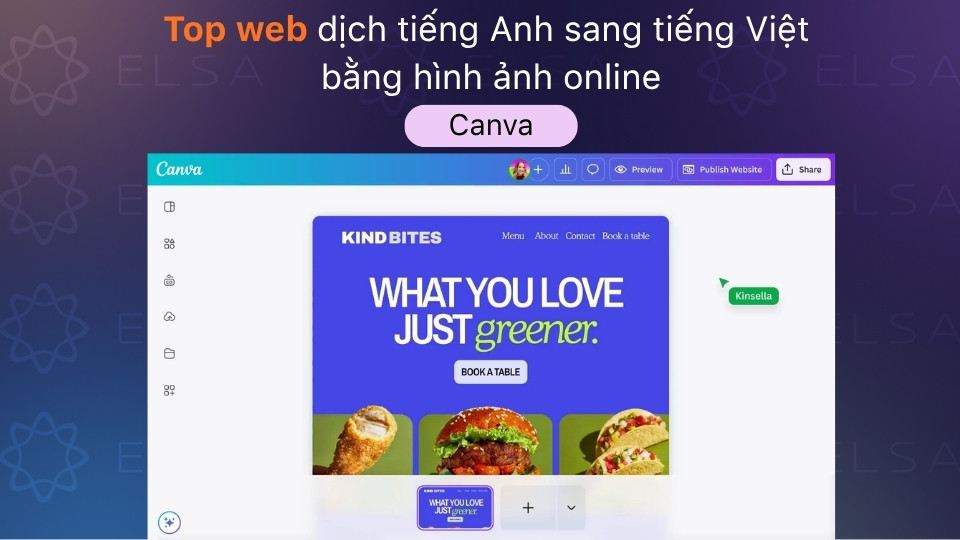 Canva là công cụ thiết kế đồ họa hỗ trợ dịch trực tiếp văn bản ngay trên ảnh