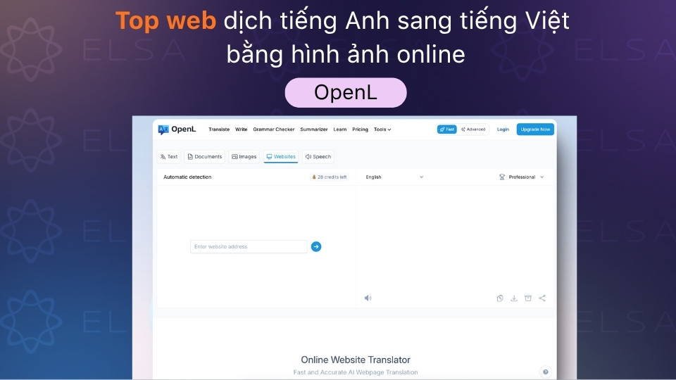 OpenL là trang web dịch thuật công nghệ AI đa định dạng
