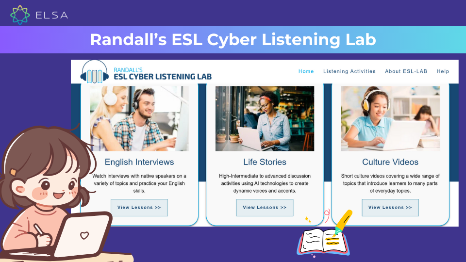 Học nghe nói tiếng Anh trên Randall’s ESL Cyber Listening Lab Học nghe nói tiếng Anh trên Randall’s ESL Cyber Listening Lab