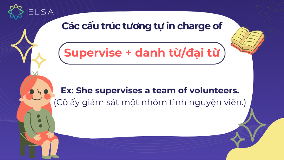 Các cấu trúc tương tự supervise + danh từ/đại từ Các cấu trúc tương tự supervise + danh từ/đại từ