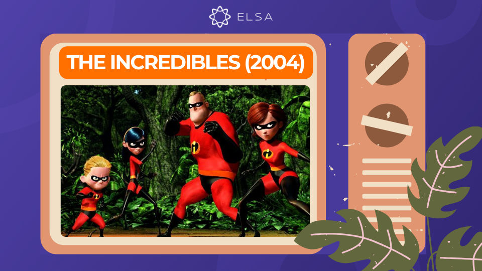 Phim hoạt hình tiếng Anh: The Incredibles – Gia đình siêu nhân (2004)