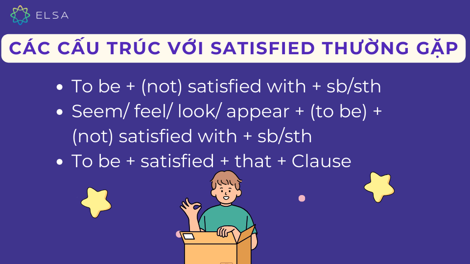 Những cấu trúc satisfied thường gặp Những cấu trúc satisfied thường gặp