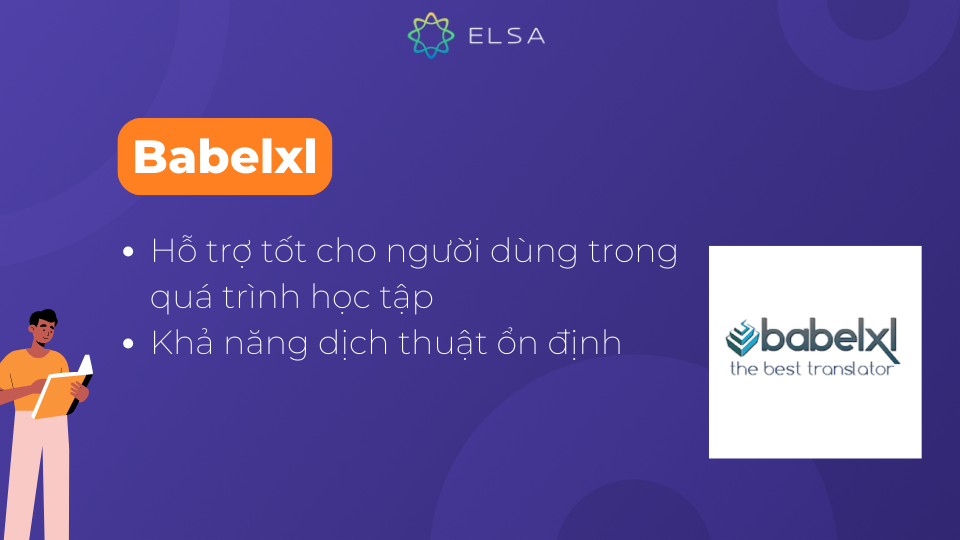 Dù ít được biết đến hơn, Babelxl vẫn mang đến trải nghiệm dịch thuật hiệu quả Dù ít được biết đến hơn, Babelxl vẫn mang đến trải nghiệm dịch thuật hiệu quả