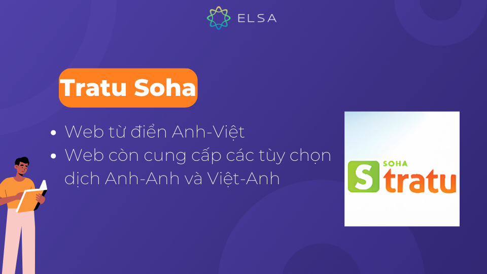 Tratu Soha là một trong những trang web từ điển Anh-Việt được nhiều người biết đến Tratu Soha là một trong những trang web từ điển Anh-Việt được nhiều người biết đến