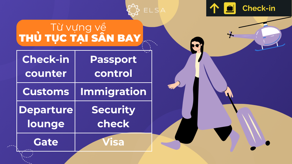 Từ vựng tiếng Anh về các thủ tục tại sân bay Từ vựng tiếng Anh về các thủ tục tại sân bay
