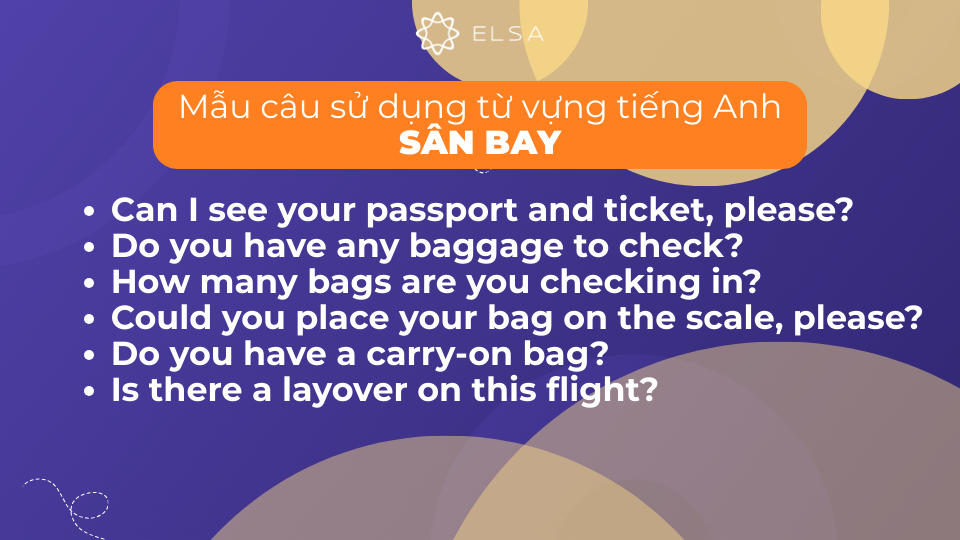 Mẫu câu có sử dụng từ vựng tiếng Anh sân bay Mẫu câu có sử dụng từ vựng tiếng Anh sân bay