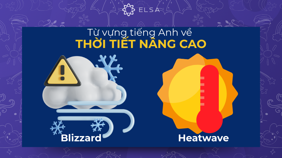 Từ vựng tiếng Anh nâng cao trong chủ đề thời tiết Từ vựng tiếng Anh nâng cao trong chủ đề thời tiết