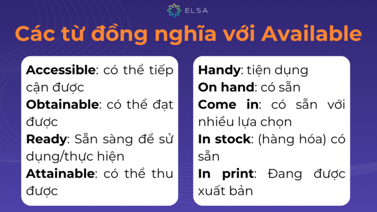 Available đi với giới từ gì? Cấu trúc, các cụm từ phổ biến