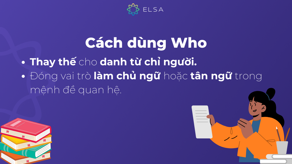 Cách dùng Who trong tiếng Anh Cách dùng Who trong tiếng Anh