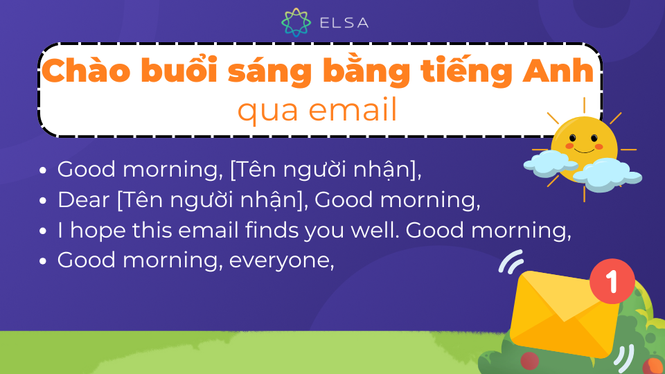 Một số câu chào buổi sáng tiếng Anh qua email mang tính trang trọng Một số câu chào buổi sáng tiếng Anh qua email mang tính trang trọng