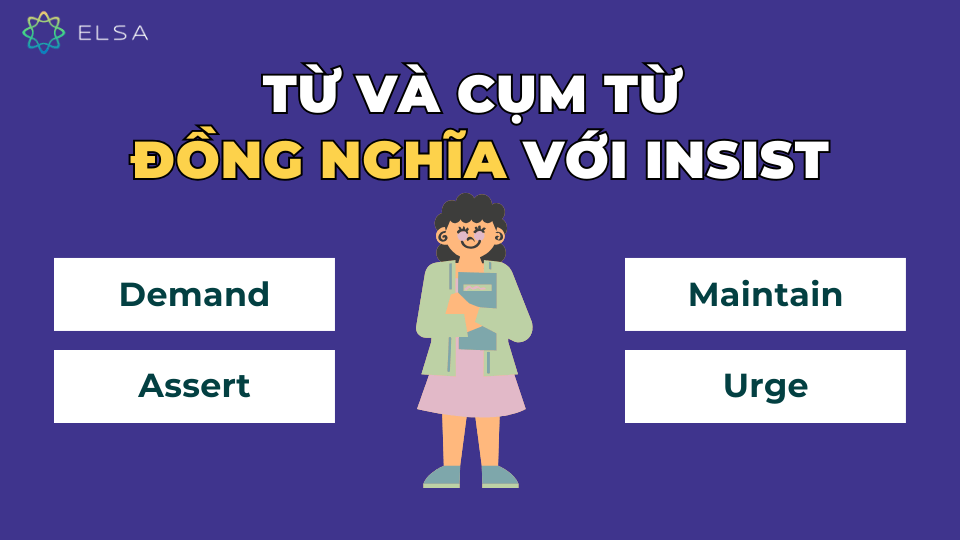 Từ và cụm từ đồng nghĩa với insist Từ và cụm từ đồng nghĩa với insist