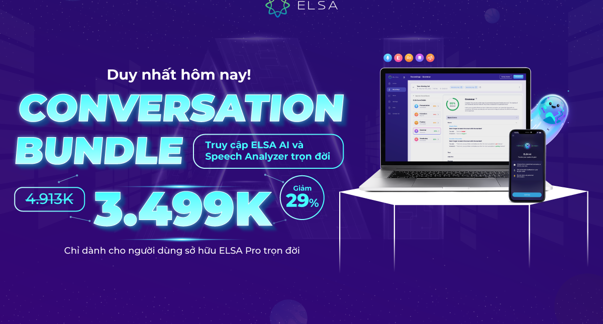 Conversation Bundle: Giao tiếp đỉnh cao cùng AI – Giảm 29%