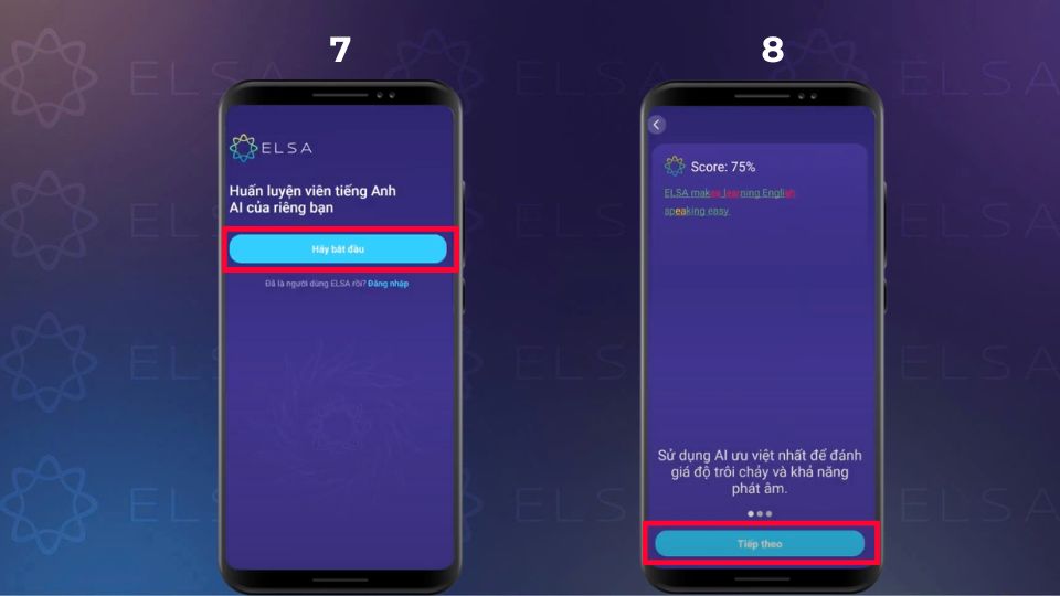 Cách tải ELSA Speak cho hệ điều hành Android - bước 7, 8