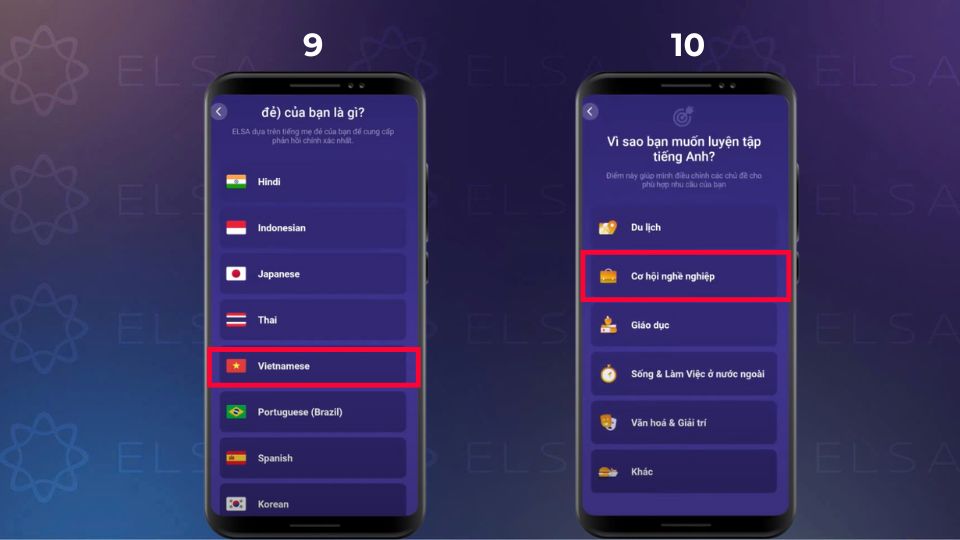 Cách tải ELSA Speak cho hệ điều hành Android - bước 9, 10