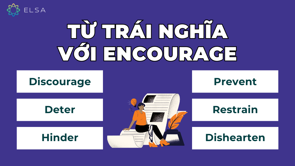 Từ trái nghĩa với encourage Từ trái nghĩa với encourage