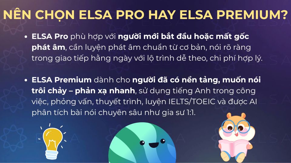 ELSA Pro hay ELSA Premium